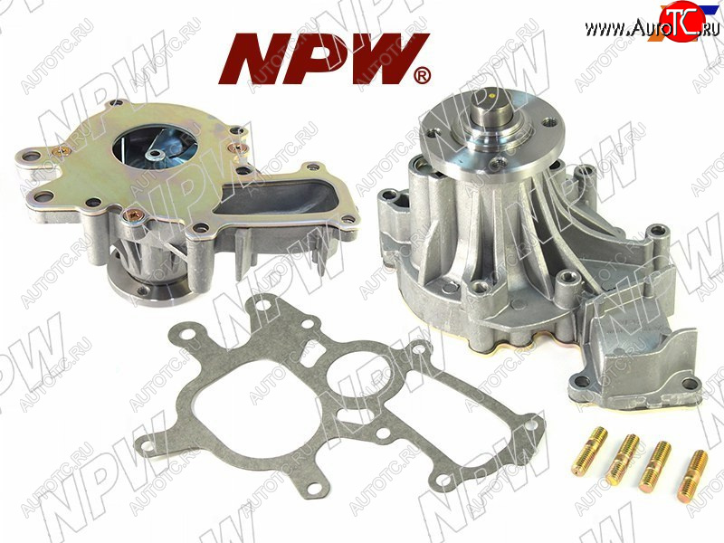 4 399 р. Насос водяного охлаждения в сборе с корпусом TOYOTA PRADO KDJ7#9#12#15#HIACEHILUX 1KZ12KD (с NPW T-164  с доставкой в г. Майкоп