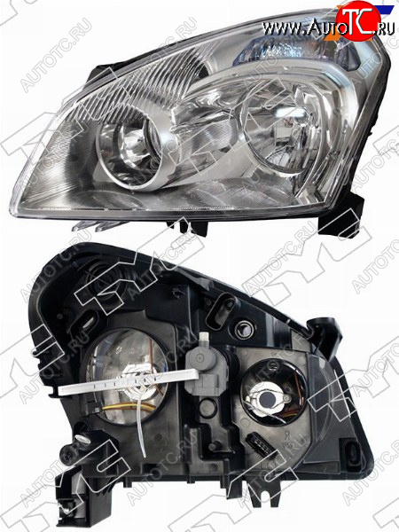 15 699 р. Фара левая (галоген, с электрокорректором) TYC Nissan Qashqai 1 дорестайлинг (2007-2010)  с доставкой в г. Майкоп