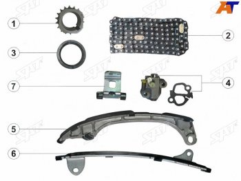 5 999 р. Комплект цепи ГРМ TOYOTA CAMRY,HIGHLANDER,VENZA 09- 1-2AR SAT TK-TY130-B  с доставкой в г. Майкоп. Увеличить фотографию 1