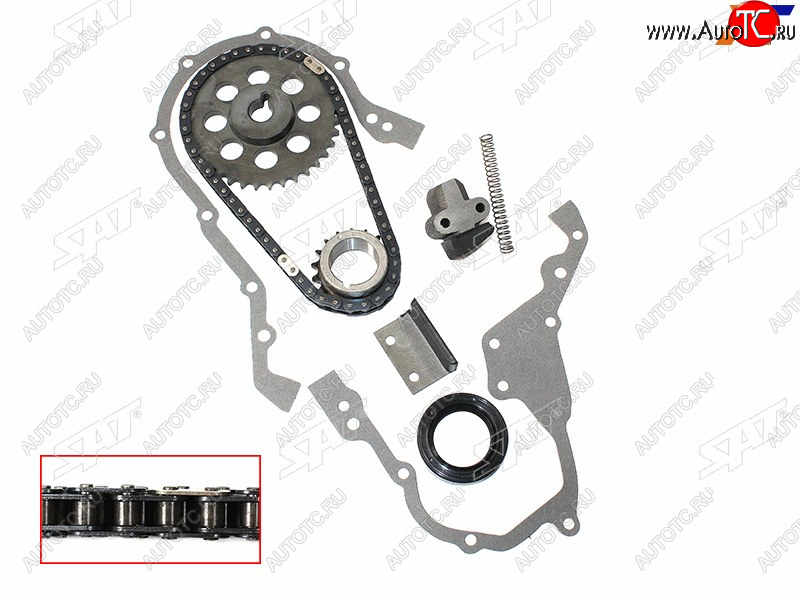 2 999 р. Комплект цепи ГРМ TOYOTA 4K5K7K 88- SAT TK-TY108-A  с доставкой в г. Майкоп
