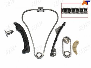 6 649 р. Комплект цепи ГРМ TOYOTA COROLLA,AURIS,RAV4,AVENSIS 1-2ZR-FE SAT TK-TY432-A  с доставкой в г. Майкоп. Увеличить фотографию 1
