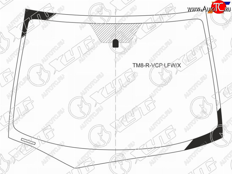 6 349 р. Стекло лобовое Honda Insight 08-14 XYG TM8-R-VCP LFW/X  с доставкой в г. Майкоп
