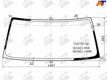 5 199 р. Стекло лобовое Toyota Land Cruiser Prado (J90) 96-02 KMK TOYT0130  с доставкой в г. Майкоп. Увеличить фотографию 1