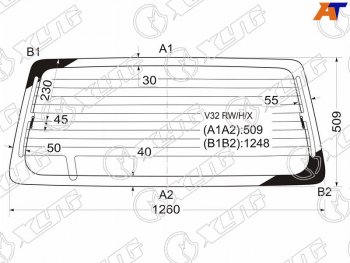 6 599 р. Стекло заднее (Цвет зеленый Обогрев) Mitsubishi Pajero 91-00 XYG V32 RW/H/X  с доставкой в г. Майкоп. Увеличить фотографию 1
