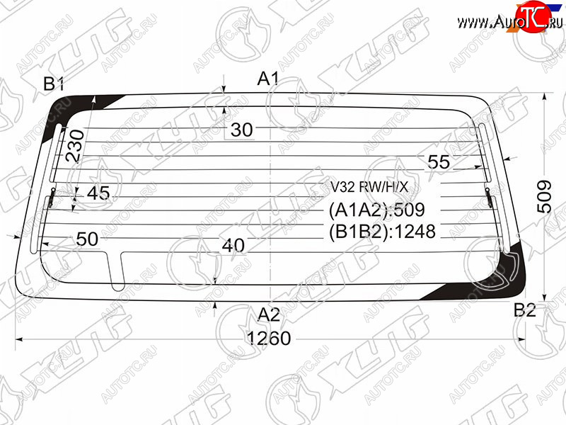 6 599 р. Стекло заднее (Цвет зеленый Обогрев) Mitsubishi Pajero 91-00 XYG V32 RW/H/X  с доставкой в г. Майкоп