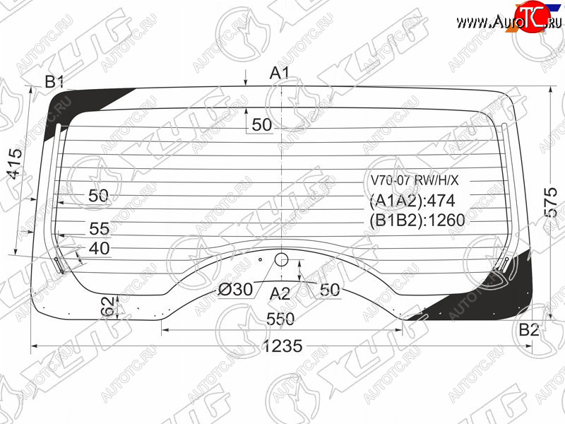 7 999 р. Стекло заднее (Цвет зеленый Обогрев) Mitsubishi Pajero 06-20 XYG V70-07 RW/H/X  с доставкой в г. Майкоп