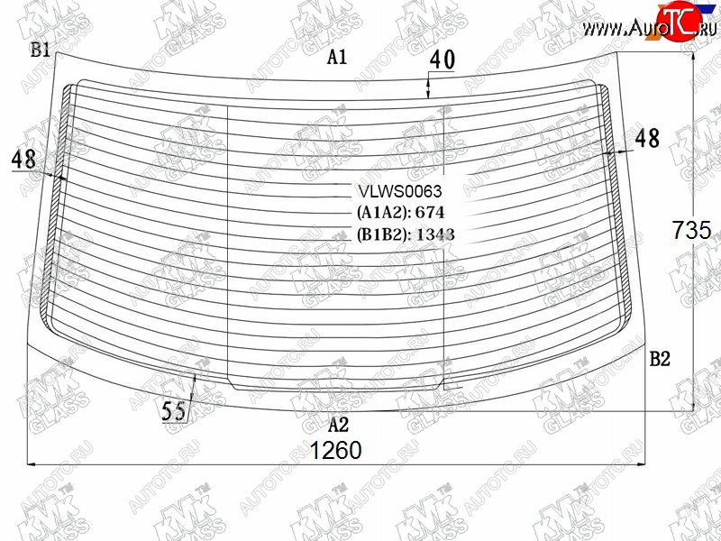 5 999 р. Стекло заднее (Цвет зеленый Обогрев 4D SED) Volkswagen Polo 09-20                                  KMK VLWS0063  с доставкой в г. Майкоп