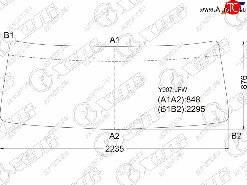 14 599 р. Стекло лобовое Hino 700 03-  Dolphin Profia 01- XYG Y007 LFW  с доставкой в г. Майкоп