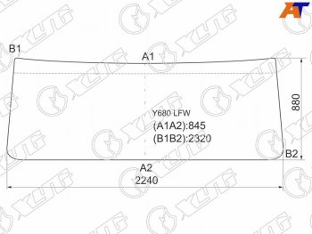13 199 р. Стекло лобовое Hino Dolphin Profia 92-00  Kia Granto 00- XYG Y680 LFW  с доставкой в г. Майкоп. Увеличить фотографию 1