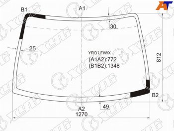 10 899 р. Стекло лобовое MAZDA LAPUTA 99-06 XYG YRO LFW/X, yrolfwx XYG YRO LFW/X  с доставкой в г. Майкоп. Увеличить фотографию 1