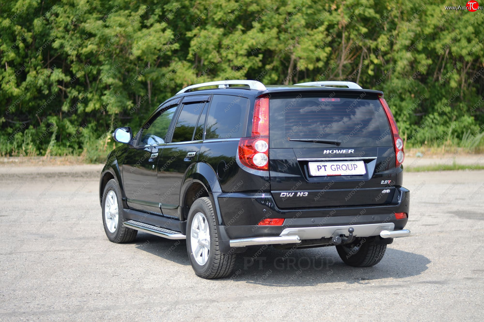 15 889 р. Защита заднего бампера (уголки d63 мм) Petroil Tuning Great Wall Hover H3 (2017-2025) (нержавейка полированна)  с доставкой в г. Майкоп
