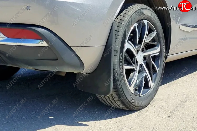 2 139 р. Задние брызговики (увеличенные) Petroil Tuning Haval Jolion дорестайлинг (2020-2024)  с доставкой в г. Майкоп