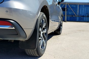 2 139 р. Задние брызговики (увеличенные) Petroil Tuning Haval Jolion дорестайлинг (2020-2024)  с доставкой в г. Майкоп. Увеличить фотографию 2