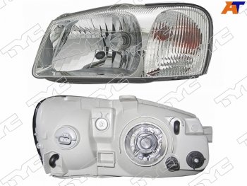 Фара левая (под электрокорректор) TYC Hyundai Accent 2 LC седан дорестайлинг (ТагАЗ) (1999-2012)