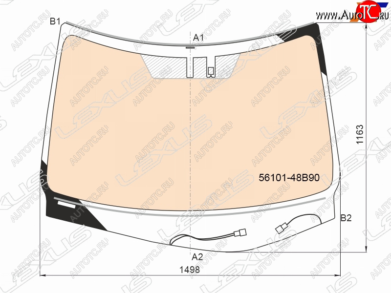 94 999 р. Стекло лобовое (Обогрев полный Датчик дождя) Lexus RX 15-19 LEXUS 56101-48B90  с доставкой в г. Майкоп