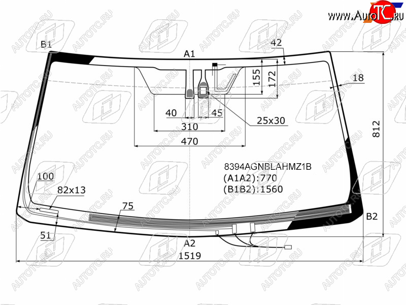 9 299 р. Стекло лобовое (Обогрев щеток Антенна Датчик дождя) Toyota Land Cruiser Prado (J150) 09-17  Lexus FUYAO 8394AGNBLAHMZ1B  с доставкой в г. Майкоп