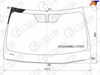 13 299 р. Стекло лобовое Lexus ES 18- XYG 8433AGNBLV LFW/X  с доставкой в г. Майкоп. Увеличить фотографию 1