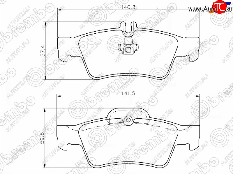 2 799 р. Колодки тормозные задние RH-LH SAT Mercedes-Benz E-Class W212 дорестайлинг седан (2009-2012)  с доставкой в г. Майкоп