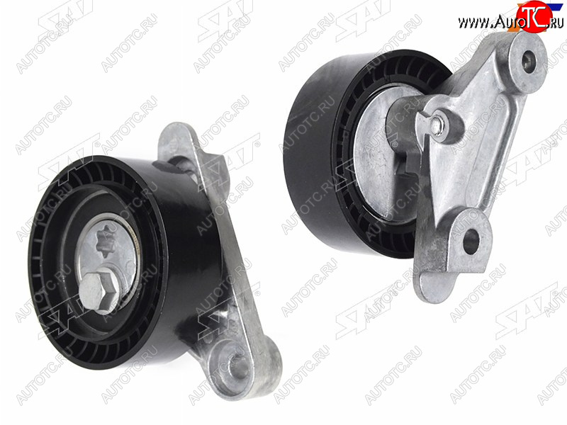 689 р. Ролик приводного ремня натяжителя VW POLO 1.0 14-SEAT IBIZA 1.0 16-SKODA FABIA 1.0 15- SAT ST-04C145299B  с доставкой в г. Майкоп