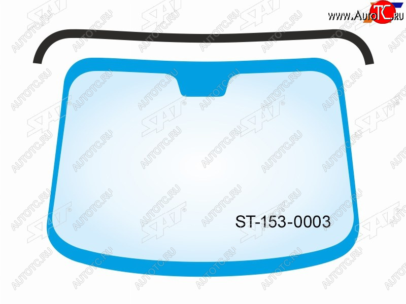 879 р. Молдинг лобового стекла (Сверху) Toyota Land Cruiser (J100) 98-07  Lexus LX 98-07  Toyota Land Cru SAT ST-153-0003  с доставкой в г. Майкоп