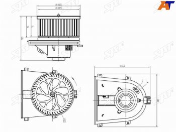 2 699 р. Мотор отопителя салона Audi A3 96-03  Skoda Octavia 96-13  Volkswagen Golf 97-16  Jetta 98-10  P SAT ST-1J1819021C  с доставкой в г. Майкоп. Увеличить фотографию 1