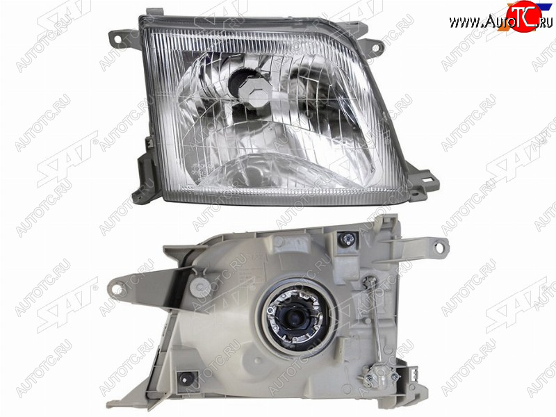 4 399 р. Фара правая (хрусталь) SAT  Toyota Land Cruiser Prado  J90 (1999-2002) 3 дв. рестайлинг, 5 дв. рестайлинг  с доставкой в г. Майкоп