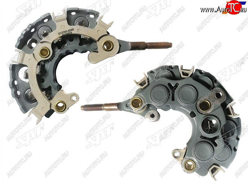 1 089 р. Диодный мост генератора TOYOTA COROLLA AXIOFIELDER 06-08 1NZFELAND CRUISER 100 98-07 2UZFE 6диодов SAT ST-27357-22200  с доставкой в г. Майкоп