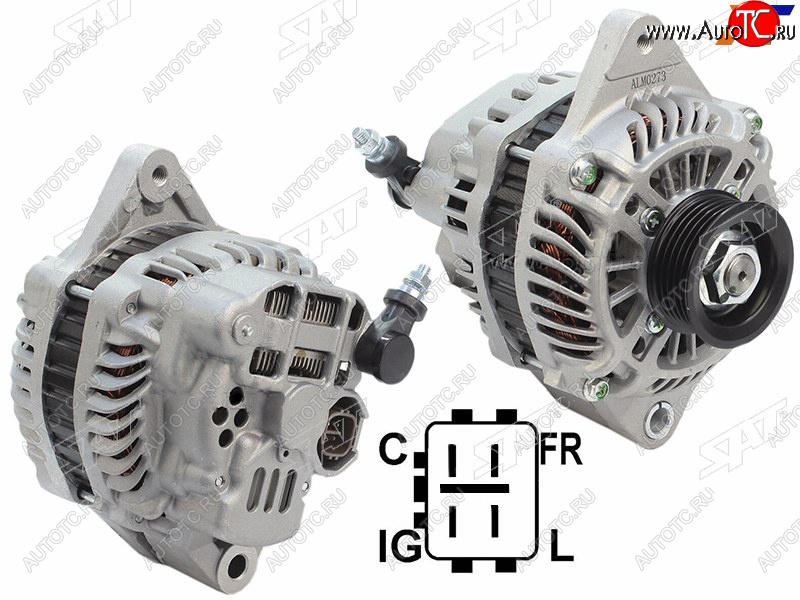 10 999 р. Генератор SUZUKI GRAND VITARA 05-SWIFT 06-SX4 1.62.0 07- M13AM16A 12V 80A (аналог MITSUBISHI)    SAT ST-31400-65J10  с доставкой в г. Майкоп