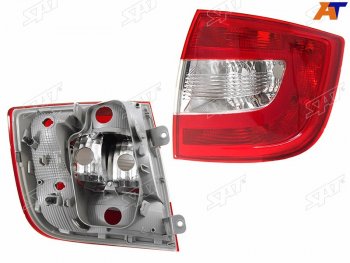 Фонарь задний правый SAT Skoda Rapid ( NH3,  NH1) (2012-2020) дорестайлинг лифтбэк, хэтчбэк дорестайлинг, хэтчбэк рестайлинг, рестайлинг лифтбэк