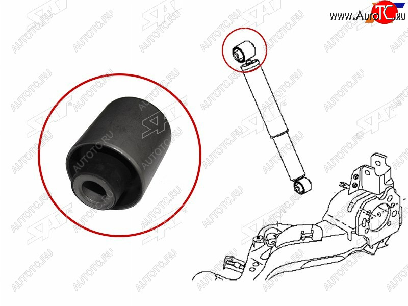 479 р. Сайлентблок Nissan Qashqai 06-13  Dualis 07-14  Qashqai+2 08-14 SAT ST-E6210-JD04A-B2  с доставкой в г. Майкоп