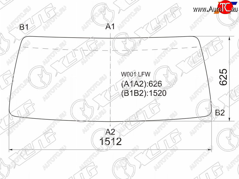 7 299 р. Стекло лобовое Mazda Titan 80-89 XYG W001 LFW  с доставкой в г. Майкоп