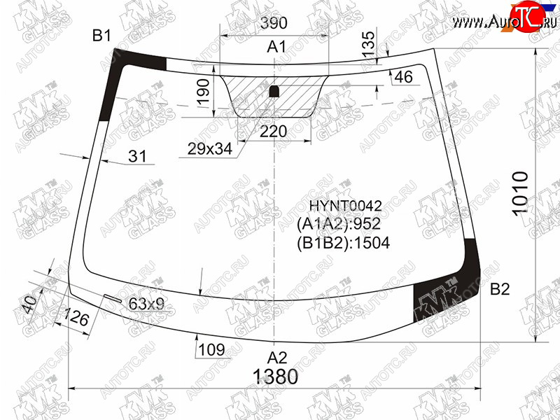 5 299 р. Стекло лобовое Hyundai Solaris 10-17  Kia Rio 11-17  Hyundai Accent 11-17                          KMK HYNT0042  с доставкой в г. Майкоп