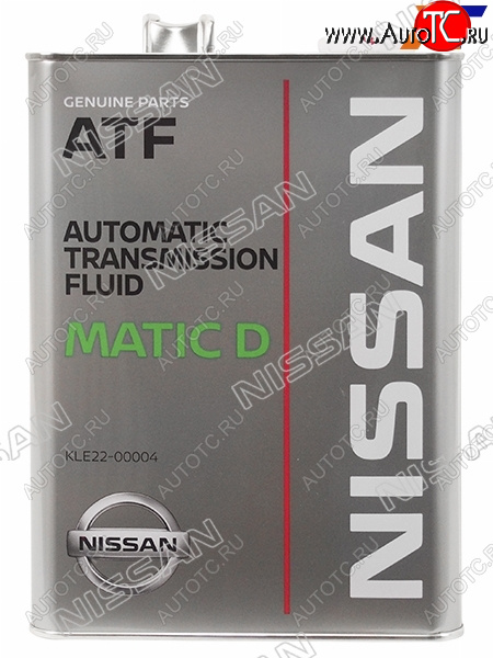 6 399 р. Масло трансмиссионное NISSAN MATIC D (ATF) 4Л. NISSAN KLE22-00004  с доставкой в г. Майкоп