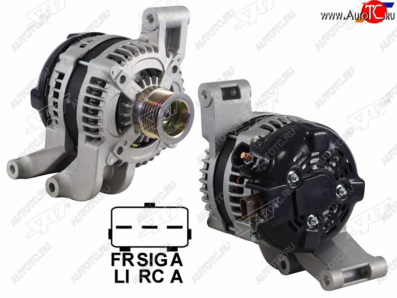 12 399 р. Генератор FORD CMAX 1.8 2.0 07-10FOCUS II 1.8 2.0 04-11 12V 120A                                    SAT ST-1530298  с доставкой в г. Майкоп