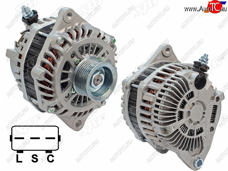 12 399 р. Генератор NISSAN TEANA J32 VQ25DE 08-13MURANO Z51Z51R VQ35DE 08-15  12V 130A                       SAT ST-23100-1AA1A  с доставкой в г. Майкоп