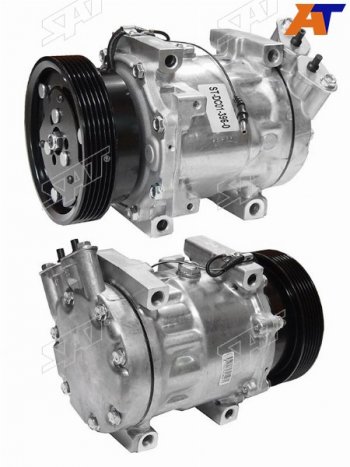21 999 р. Компрессор кондиционера Nissan Almera 12-19  Qashqai 06-13  Renault Duster 10-21  Logan 04-16  S SAT ST-DC01-396-0  с доставкой в г. Майкоп. Увеличить фотографию 1