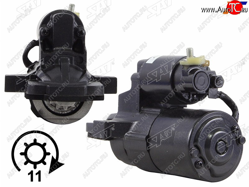 4 999 р. Стартер Mazda 3 03-09  6 02-12  Axela 03-09  5 04-11 (1 kW Z=11 (L=209mm)(восстановленный)) SAT ST-L813-18-400  с доставкой в г. Майкоп