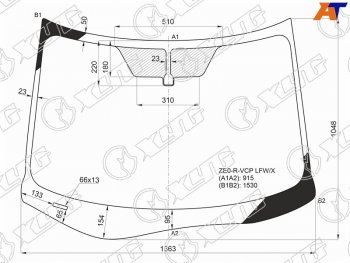11 199 р. Стекло лобовое Nissan Leaf 09-17 XYG ZE0-R-VCP LFW/X  с доставкой в г. Майкоп. Увеличить фотографию 1