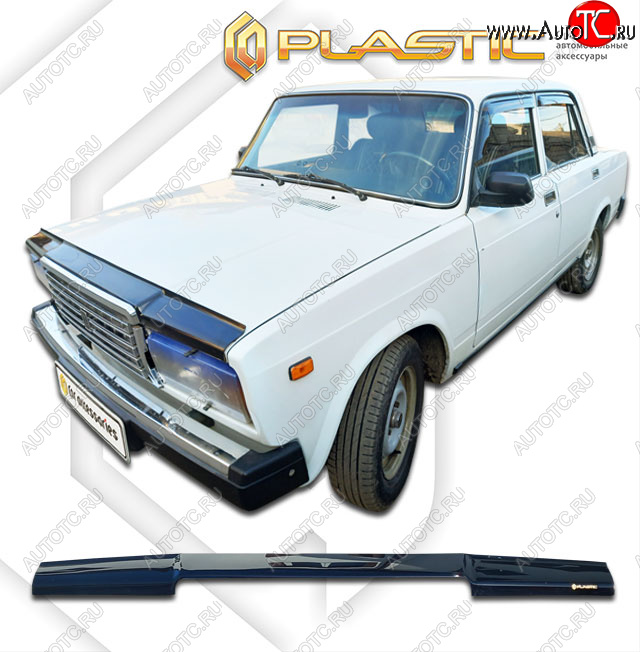 1 899 р. Дефлектор капота CA-Plastic Лада 2107 (1982-2012) (classic черный, без надписи)  с доставкой в г. Майкоп