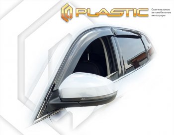 1 999 р. Дефлектора окон (рынок РФ) CA-Plastic Jetta VS7 (2019-2025) (серия Сlassic полупрозрачный, без хром. молдинга)  с доставкой в г. Майкоп. Увеличить фотографию 2