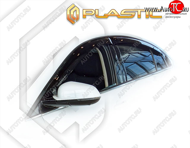 2 199 р. Дефлектора окон CA-Plastic Omoda S5 (2023-2025) (classic полупрозрачный, без хром. молдинга)  с доставкой в г. Майкоп