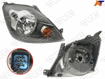 9 249 р. Фара правая (с электрокорректором) TYC  Ford Fiesta  5 (2005-2008) хэтчбэк 5 дв. рестайлинг  с доставкой в г. Майкоп. Увеличить фотографию 2