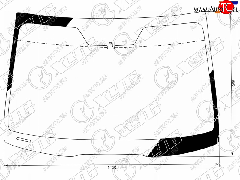 6 649 р. Стекло лобовое Honda Accord 02-08  Acura TSX 03-08 XYG 3986AGNBLV LFW/X  с доставкой в г. Майкоп