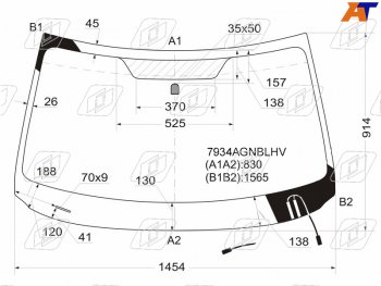 7 799 р. Стекло лобовое (Обогрев щеток) Subaru Forester 07-13 FUYAO 7934AGNBLHV  с доставкой в г. Майкоп. Увеличить фотографию 1