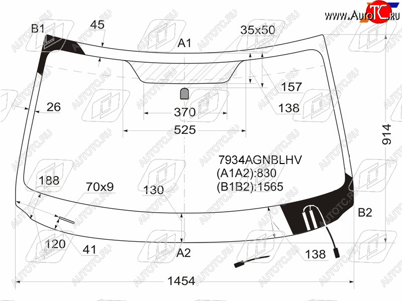 7 799 р. Стекло лобовое (Обогрев щеток) Subaru Forester 07-13 FUYAO 7934AGNBLHV  с доставкой в г. Майкоп