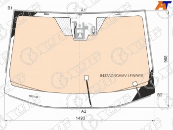 24 499 р. Стекло лобовое (Обогрев полный Одна камера Датчик дождя Молдинг) Toyota RAV4 (XA50) 18- XYG 8432AGNCHMV LFW/W/X  с доставкой в г. Майкоп. Увеличить фотографию 1