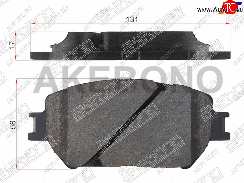 2 199 р. Колодки тормозные передние FR-FL SAT Toyota Camry XV55 2-ой рестайлинг (2017-2018)  с доставкой в г. Майкоп