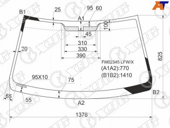 6 249 р. Стекло лобовое Lexus IS 98-05  Toyota Altezza 98-05 XYG FW02345 LFW/X  с доставкой в г. Майкоп. Увеличить фотографию 1
