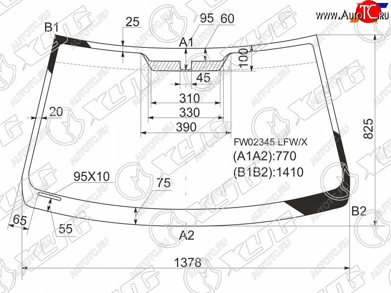 6 249 р. Стекло лобовое Lexus IS 98-05  Toyota Altezza 98-05 XYG FW02345 LFW/X  с доставкой в г. Майкоп