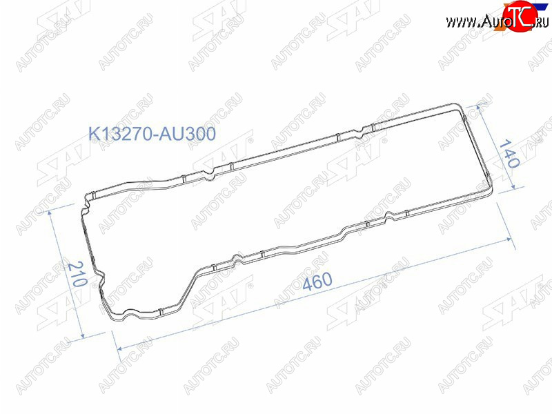 213 р. Прокладка клапанной крышки NS QG15DE, QG18DE, 02- Y11B15V10W11P12 SAT K13270-AU300  с доставкой в г. Майкоп